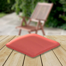 2 X the Cc Collection Garden Armchair Cushion Terracotta