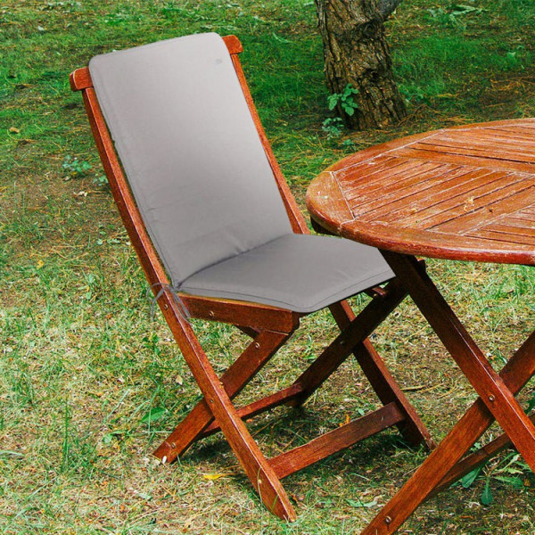 Buy The CC Collection Garden Furniture Cushions Seat Pad/Back Taupe 2 x Seat Pad/Back Cushions Taupe Online - Garden Furniture