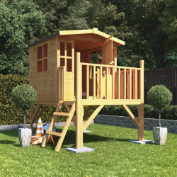 Bunny Tower Childrens Wooden Playhouse Uk Mad Dash Outdoor Wooden Playhouses for Kids, Cheap Garden Wendy House 4 X 4 Billyoh