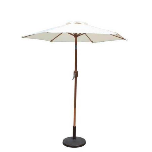 Buy BillyOh 2m, 2.5m or 3m Aluminium Crank and Tilt Wood Effect Parasol Natural 3m Aluminium Natural Online - Garden Furniture