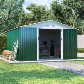 11 X 10 Billyoh Boxer Apex Metal Shed Green