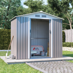 7 X 4 Billyoh Boxer Apex Metal Shed Grey