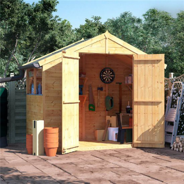 Buy 4' x 8' BillyOh Master Tongue and Groove Apex Shed Windowed Online - Garden Furniture