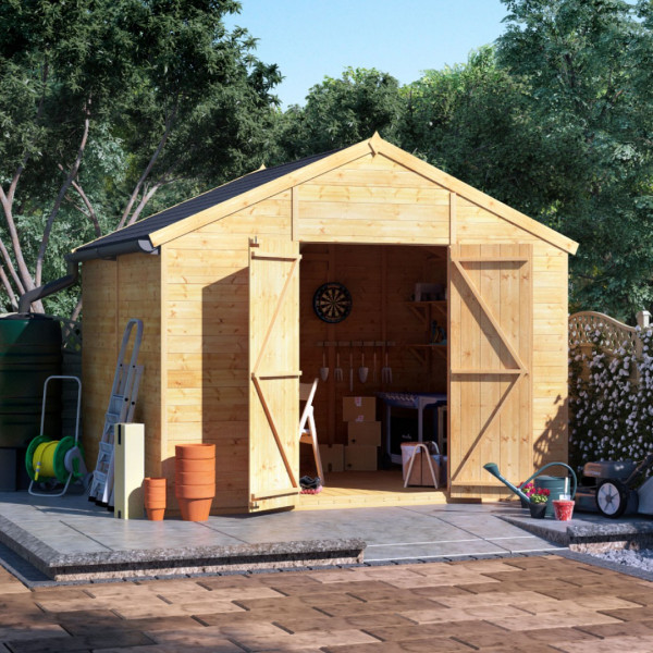 Buy 8' x 10' BillyOh Expert Tongue and Groove Apex Workshop Windowless Online - Garden Furniture