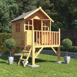 Bunny Max Tower Playhouse with Slide Option 6 X 5 Bunny Max Tower Billyoh