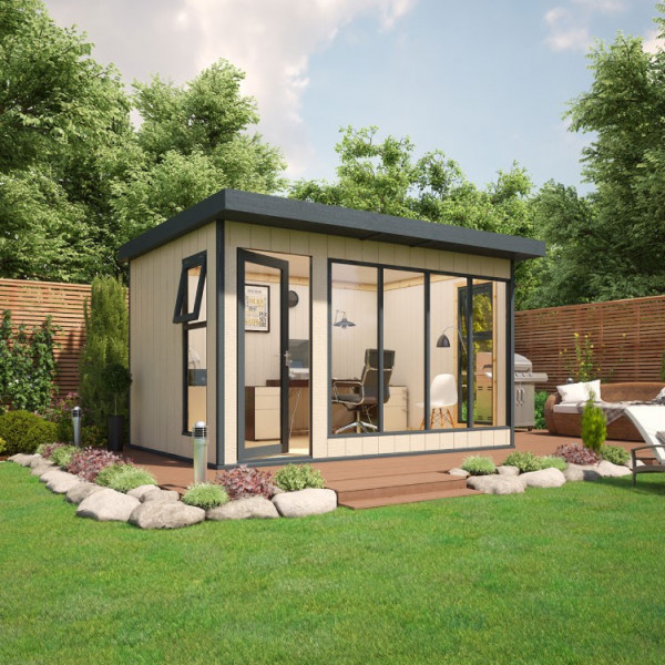 Buy 12' x 8' Evolution Insulated Composite Garden Office Online - Garden Furniture