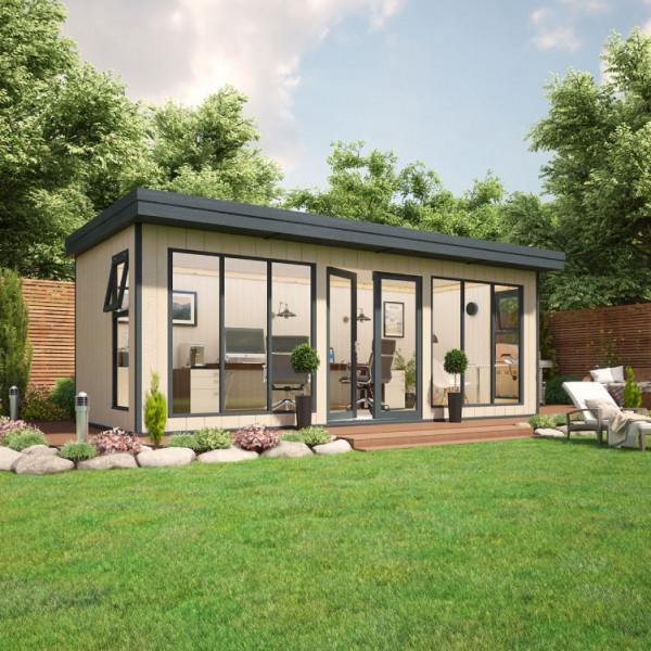 Buy 20' x 8' Evolution Insulated Composite Garden Office Online - Garden Furniture