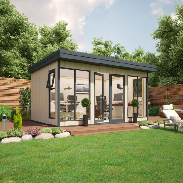 Buy 14' x 10' Evolution Insulated Composite Garden Office Online - Garden Furniture