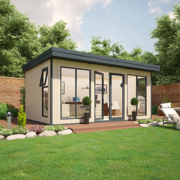 Buy 16' x 10' Evolution Insulated Composite Garden Office Online - Garden Furniture