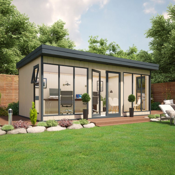 Buy 18' x 10' Evolution Insulated Composite Garden Office Online - Garden Furniture