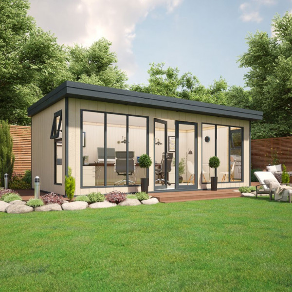 Buy 20' x 10' Evolution Insulated Composite Garden Office Online - Garden Furniture