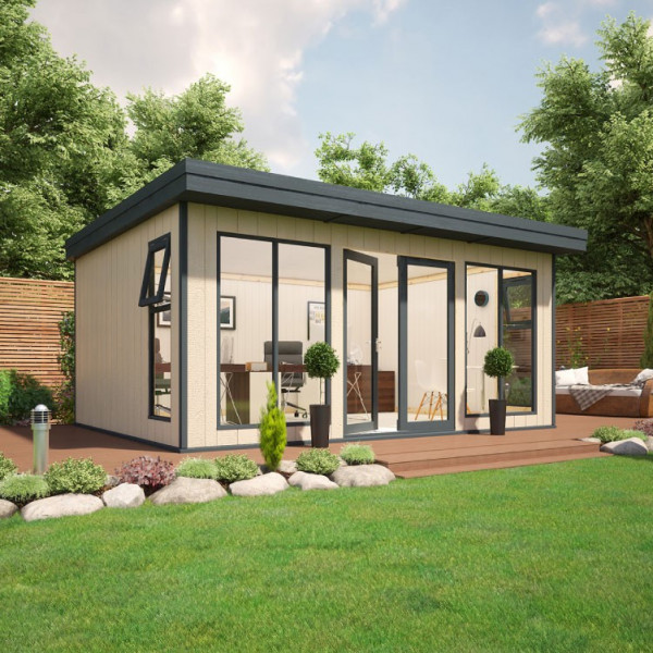 Buy 16' x 12' Evolution Insulated Composite Garden Office Online - Garden Furniture
