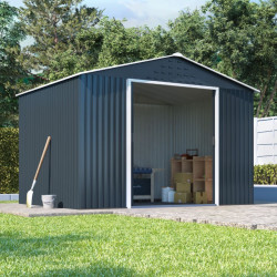8 X 6 Billyoh Partner Top Shed Apex Roof Metal Shed Anthracite