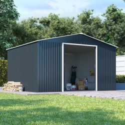 10 X 8 Billyoh Partner Top Shed Apex Roof Metal Shed Anthracite