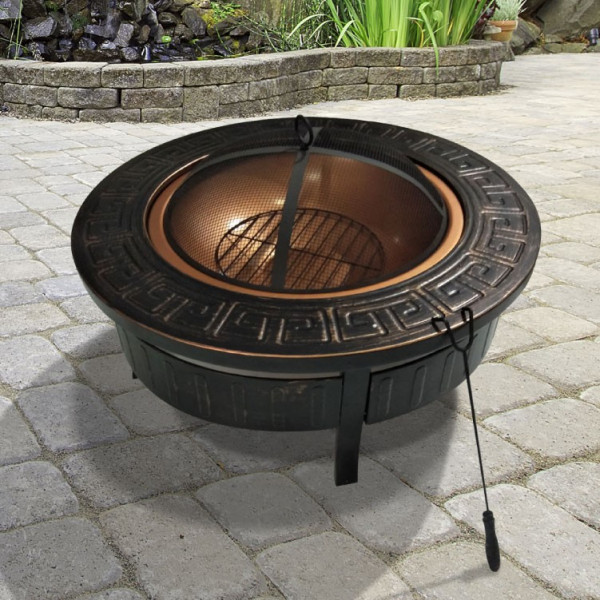 Buy BillyOh 3 in 1 Round Brazier Fire Pit Portable Charcoal BBQ Brazier 3 in 1 Firepit BBQ Online - Garden Furniture