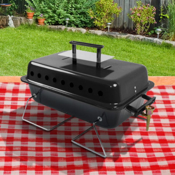 Buy BillyOh Table Top Portable Gas BBQ Black or Red Black Online - Garden Furniture