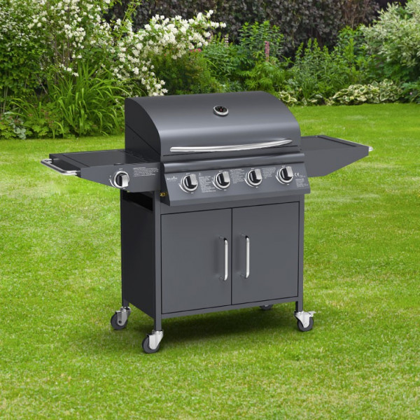 Buy BillyOh Origin 4+1 Burner Hooded Gas BBQ with Side Burner Black 4 Burner Online - Garden Furniture