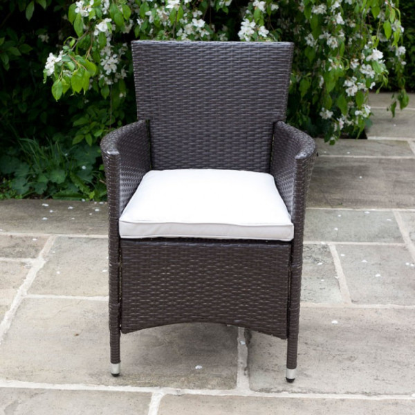 Buy BillyOh Rosario Dining Chairs 2/4/6/8 Seat Rattan Dining Chairs in Brown with Cushions 8 Dining Chairs Online - Garden Furniture