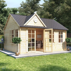 5.0m X 4.0m Billyoh Clubhouse Home Office Log Cabin 35,44
