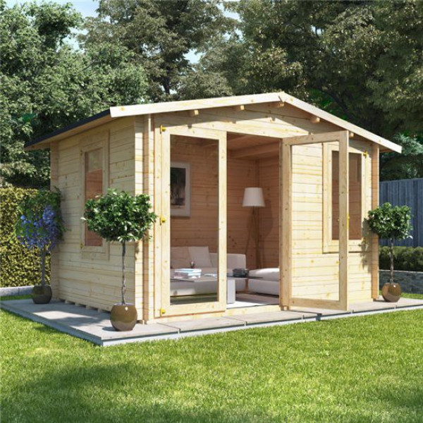 Buy 3.5m x 2.5m BillyOh Sportsman Log Cabin 19 Online - Garden Houses & Buildings