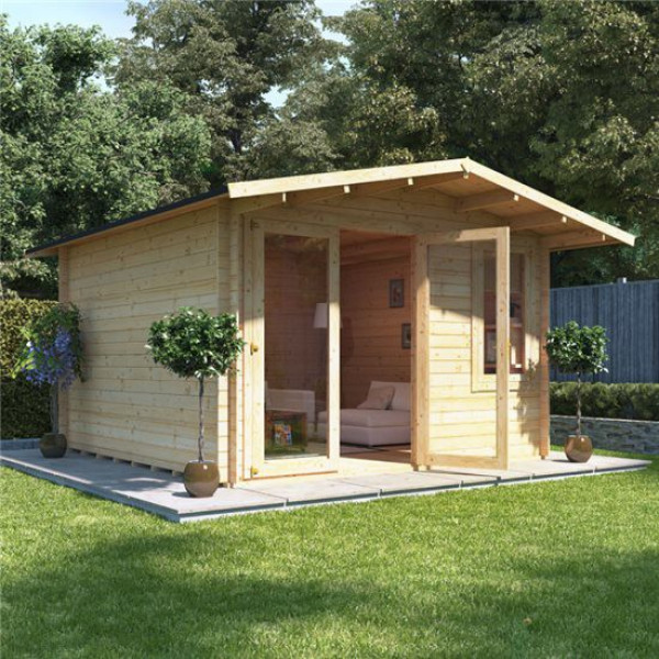 Buy 3.5 x 3.5 BillyOh Lodge Log Cabin 19 Online - Garden Houses & Buildings