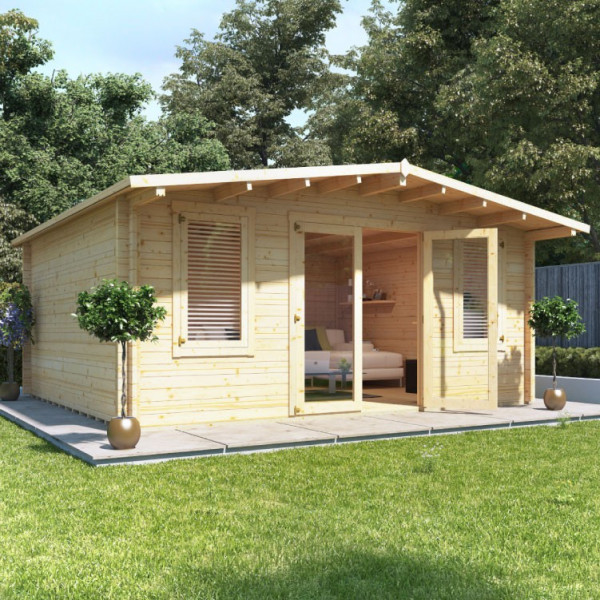 Buy 5.0m x 5.0m BillyOh Winchester Log Cabin 70 Online - Garden Houses & Buildings