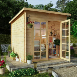 8x8 Billyoh Pent Log Cabin Summerhouse Range 19