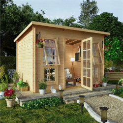 10x8 Billyoh Pent Log Cabin Summerhouse Range 19