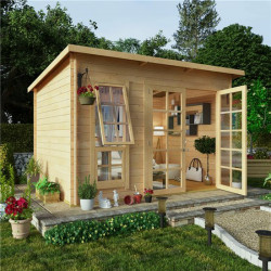 10x8 Billyoh Pent Log Cabin Summerhouse Range 19
