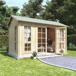 12x8 Georgian Bl Oor Billyoh Riley Log Cabin Summerhouse 19