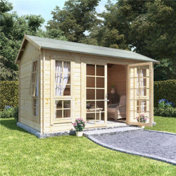 12x8 Georgian Bl Oor Billyoh Riley Log Cabin Summerhouse 28