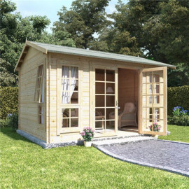 12 X 10 Billyoh Riley Log Cabin Summerhouse 19