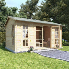 14 X 10 Billyoh Riley Log Cabin Summerhouse 19