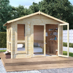 8x10 Moern Bl Oor Billyoh Sasha Log Cabin Summerhouse 19