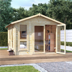 12x10 Moern Bl Oor Billyoh Sasha Log Cabin Summerhouse 28