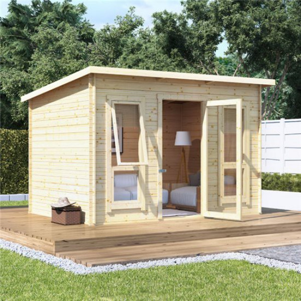 Buy 10 x 8 BillyOh Carmen Log Cabin Summerhouse 19 Online - Garden Houses & Buildings