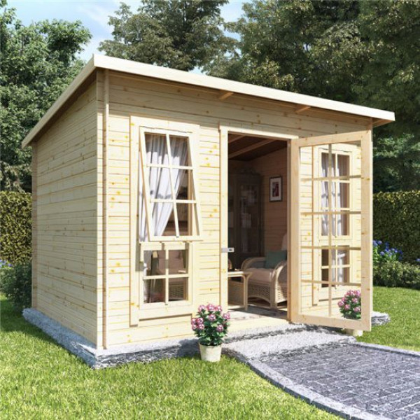 Buy 10 x 8 BillyOh Skinner Log Cabin Summerhouse 19 Online - Garden Houses & Buildings