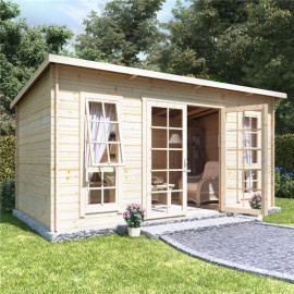 14 X 8 Billyoh Skinner Log Cabin Summerhouse 28