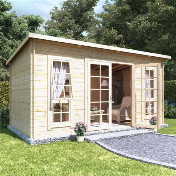 Buy 14 x 8 BillyOh Skinner Log Cabin Summerhouse 19 Online - Garden Houses & Buildings