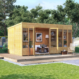 Billyoh Bella Tongue and Groove Pent Summerhouse 14x8 T&g Pent Summerhouse