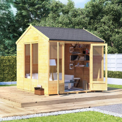 Billyoh Petra Tongue and Groove Reverse Apex Summerhouse Pt 8x8 T&g Reverse Apex Summerhouse