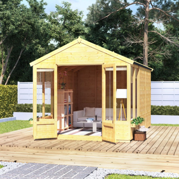 Buy BillyOh Holly Tongue and Groove Apex Summerhouse 12x8 T&G Apex Summerhouse Online - Garden Houses & Buildings