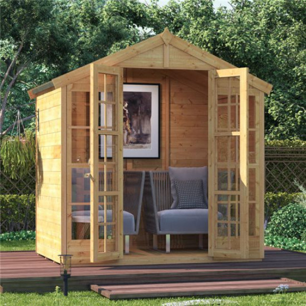 Buy Harper Tongue and Groove Apex Summerhouse 4x6 T&G Apex Summerhouse BillyOh Online - Garden Houses & Buildings