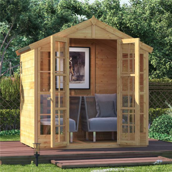Buy BillyOh Harper Tongue and Groove Apex Summerhouse PT 4x6 T&G Apex Summerhouse Online - Garden Houses & Buildings