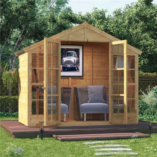 Buy BillyOh Harper Tongue and Groove Apex Summerhouse PT 4x8 T&G Apex Summerhouse Online - Garden Houses & Buildings