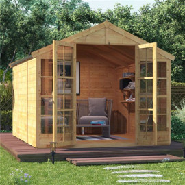 Billyoh Harper Tongue and Groove Apex Summerhouse Pt 10x8 T&g Apex Summerhouse