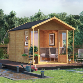 Billyoh Ivy Tongue and Groove Apex Summerhouse 12x8 T&g Apex Summerhouse