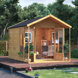 Billyoh Ivy Tongue and Groove Apex Summerhouse Pt 10x8 T&g Apex Summerhouse