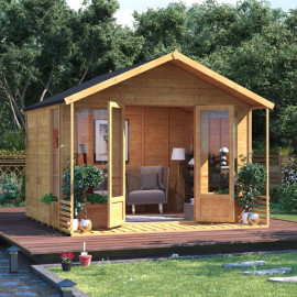 Billyoh Ivy Tongue and Groove Apex Summerhouse Pt 10x10 T&g Apex Summerhouse