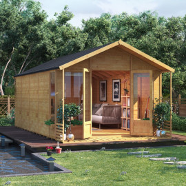 Billyoh Ivy Tongue and Groove Apex Summerhouse Pt 20x10 T&g Apex Summerhouse